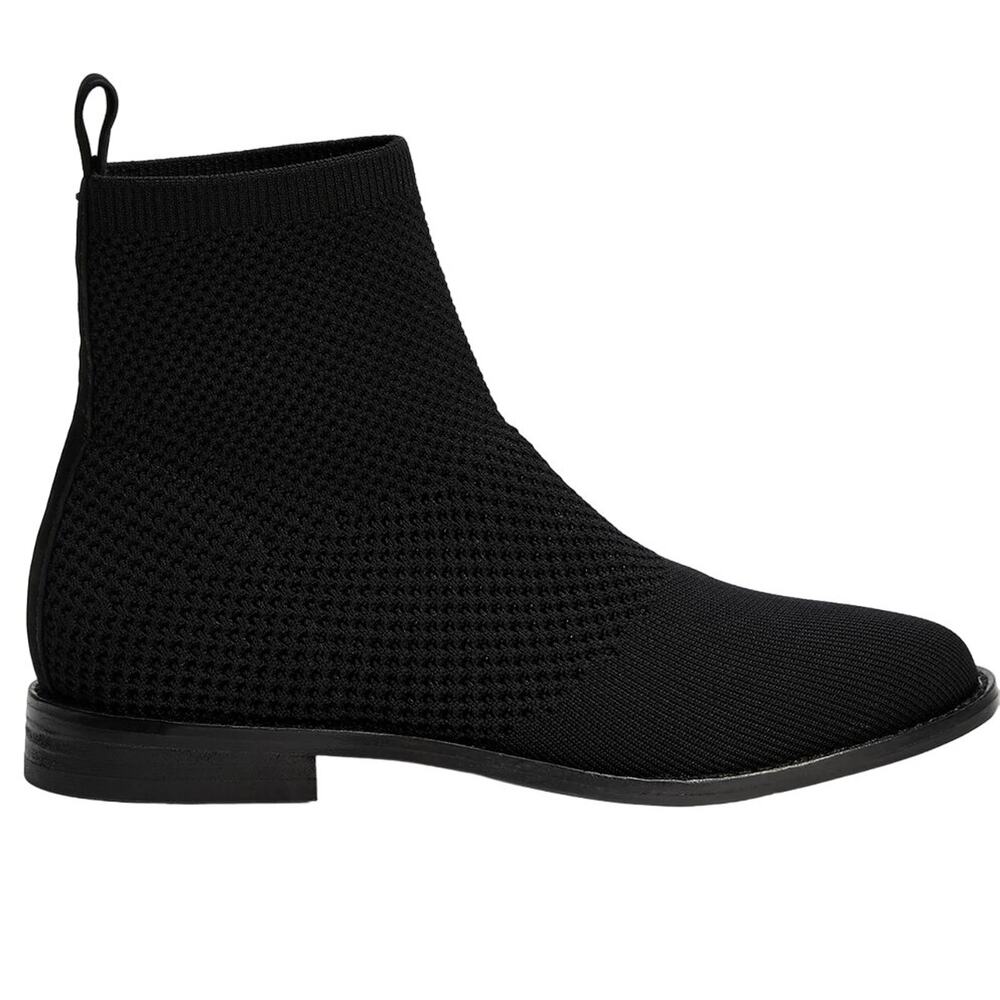 Eileen Fisher Jude Recycled Stretch Knit Bootie Black Size 6 New Without Box